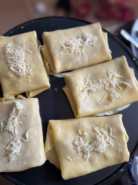 Crêpes Fourrées au Fromage