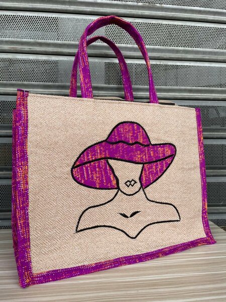 Sac cabas en toile ethnique