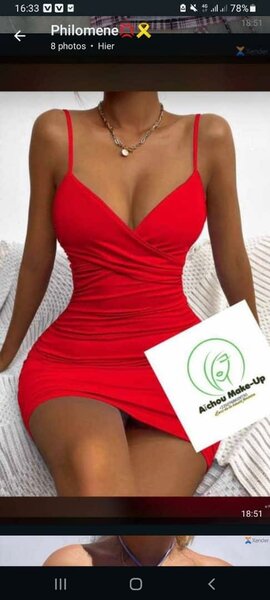 Robe rouge élégante