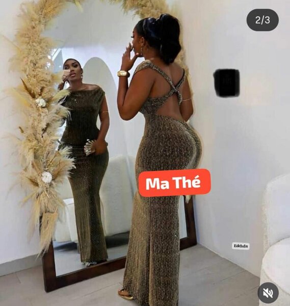 Robe de soirée pailletée