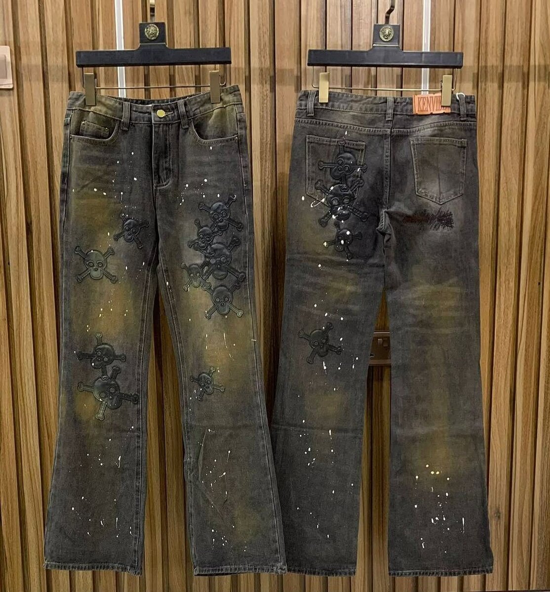 Jeans streetwear avec motifs