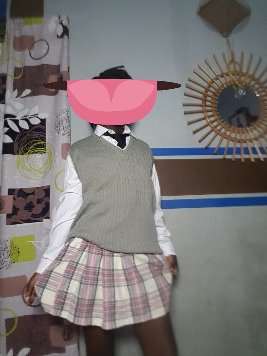 Gilet Gris en Tricot À Col V