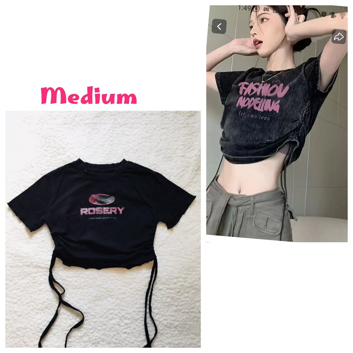 Salaula crop tops and tops