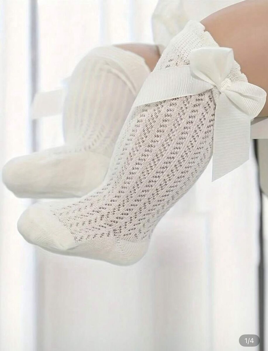 Chaussettes Bébé Dentelle Nœud