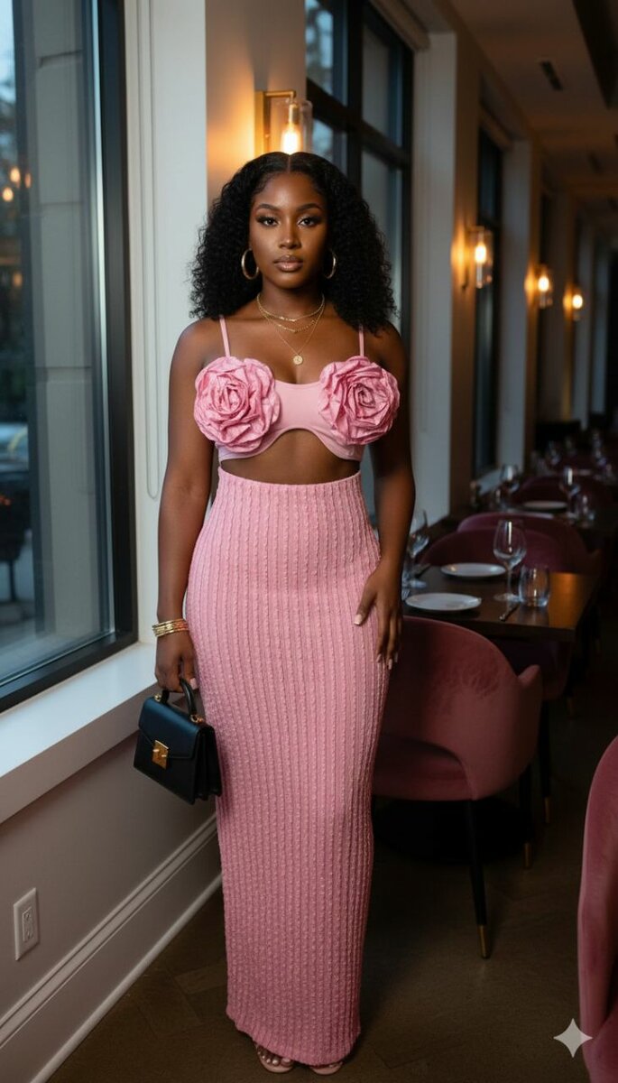 Robe élégante à fleurs