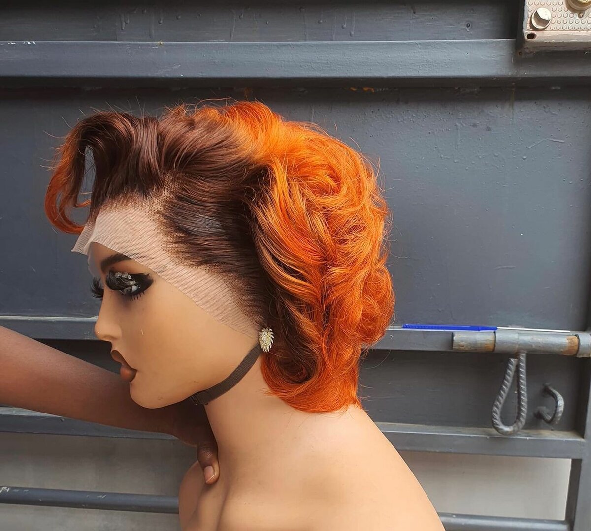 Perruque en dentelle ombrée