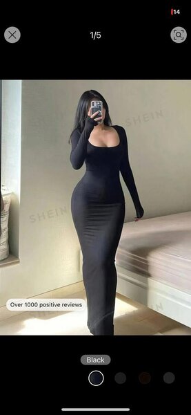 Robe Longue Élégante Noire