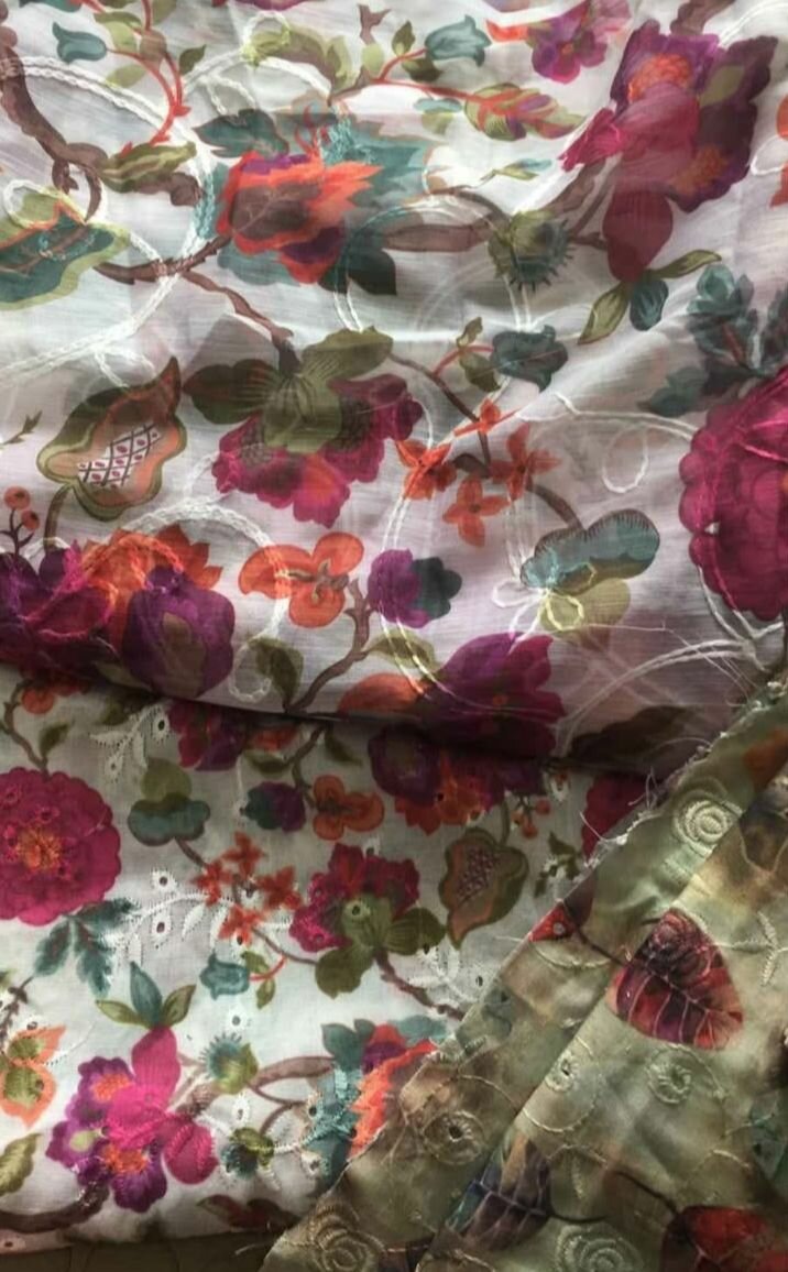 Swiss chicken kari suit 3pc