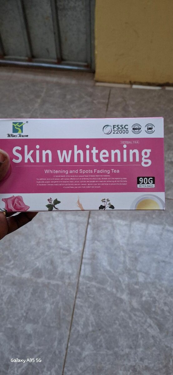 Skin whitening tea