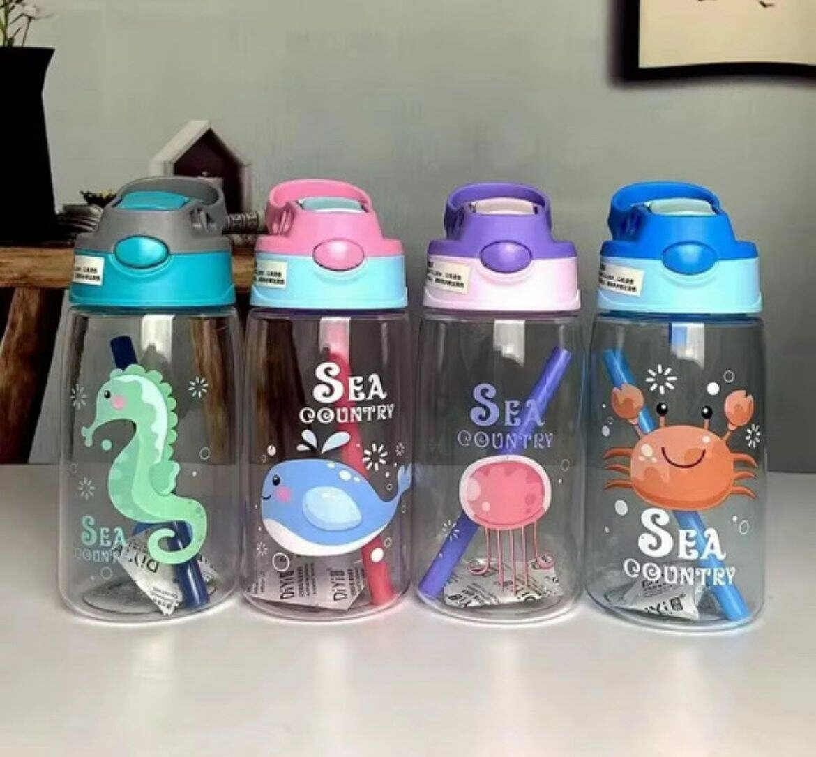 Gourde pour Enfants avec Paille