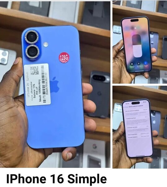 iPhone 16 - 128Go Bleu