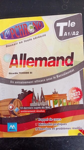 Livre d'Allemand BAC 2022