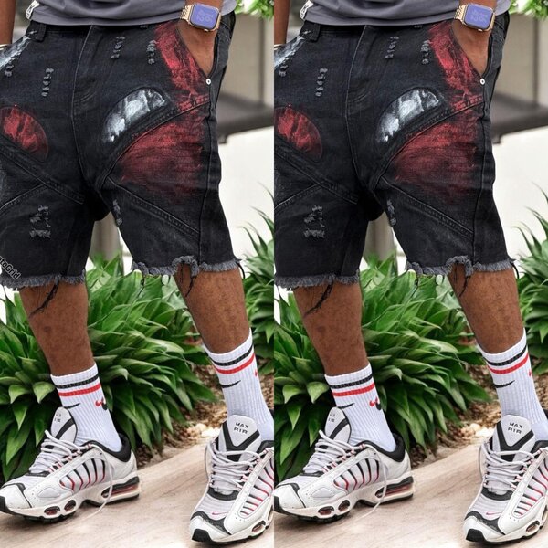 Shorts déchirés tendance homme