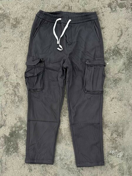 Pantalon cargo noir homme