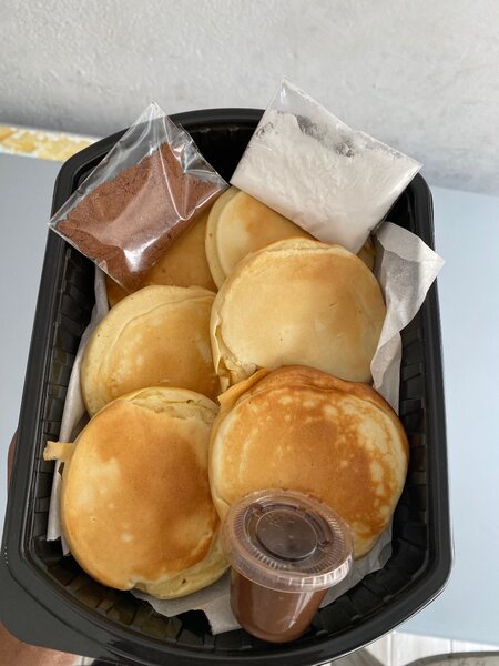 Pancakes fourrés à la crème