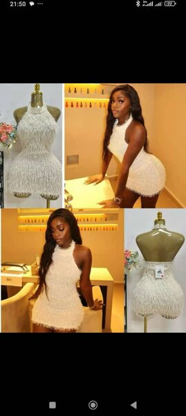 Robe élégante à franges