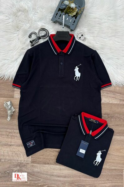 Chemise Polo Noir Homme