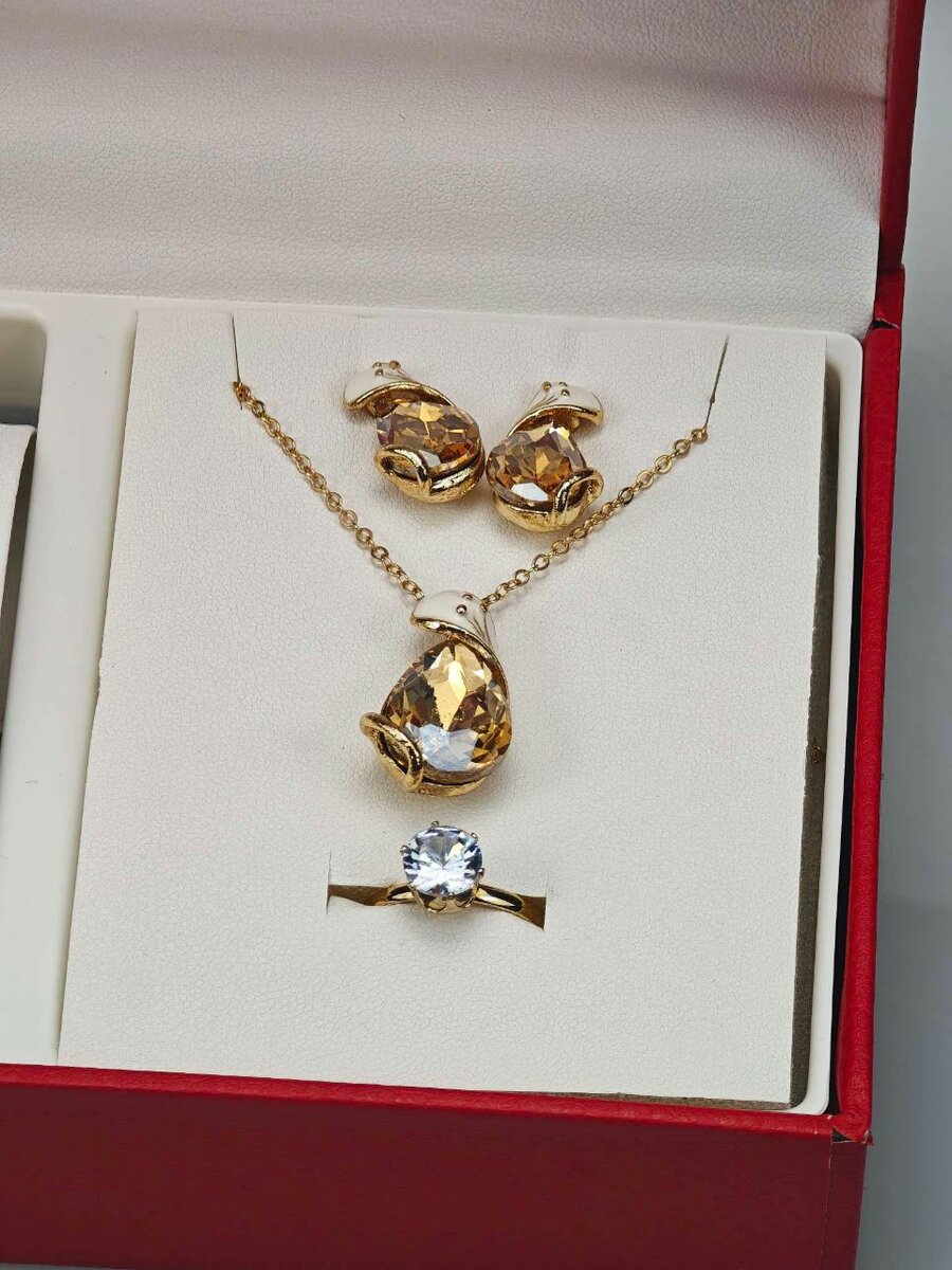 Coffret Bijoux Doré Luxe