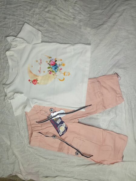 Ensemble enfant lune fleur