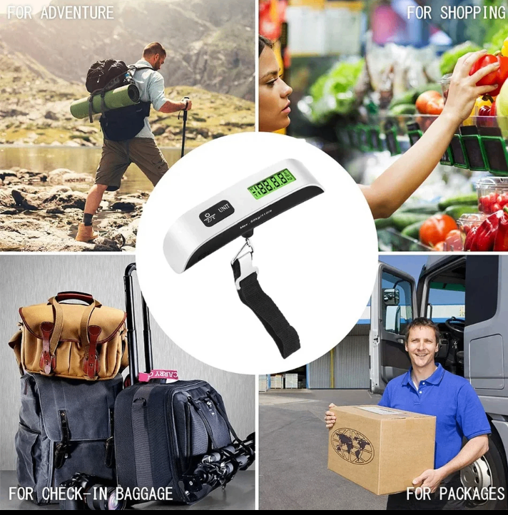 Electronic Weighing Scale LCD Display 50kg for Luggage Etc