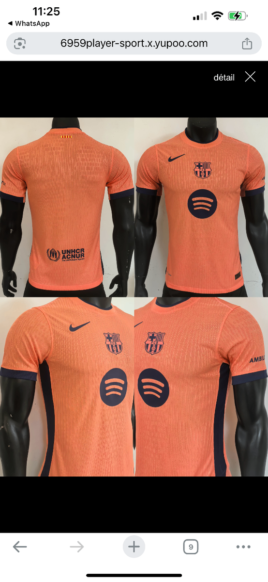 Maillot de football équipe pro