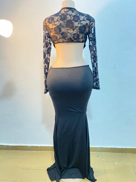 Robe Longue en Dentelle Sexy