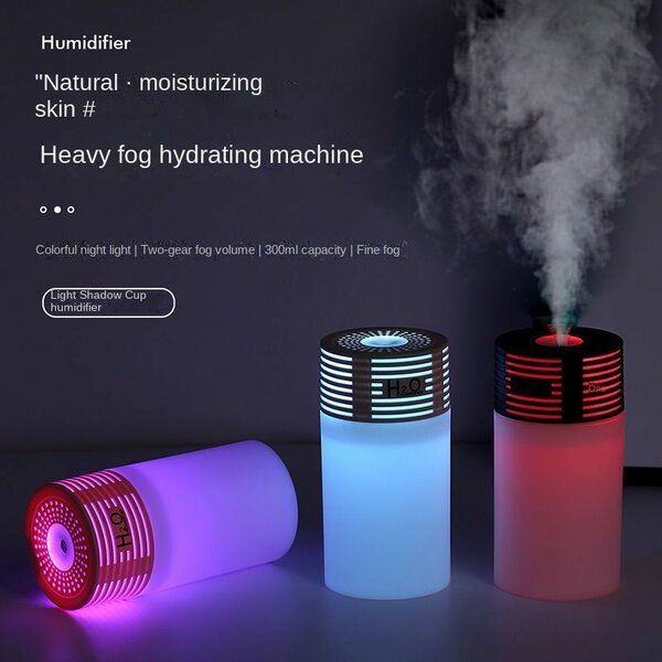 Humidificateur à effet lumineux.