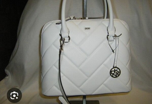 White Quilted Handbag
