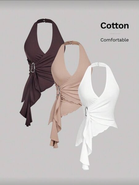 Top dos nu en coton élégant