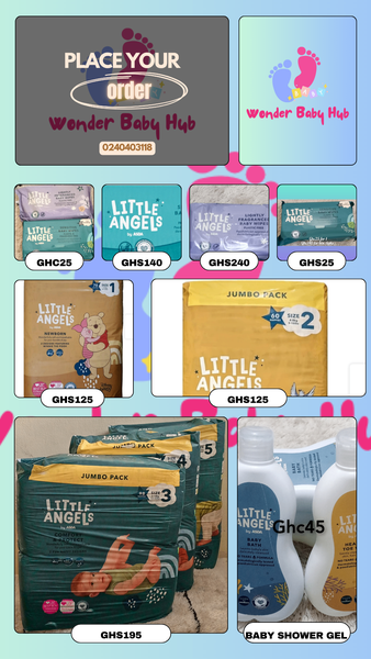 Diapers, wipes, baby wash and shampoo