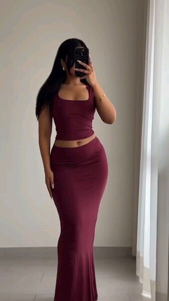 Robe longue élégante et moderne