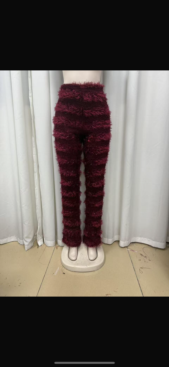 Pantalon texturé élégant femme
