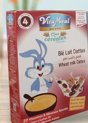 Vita meal Baby & kids cereals Ble Lait Dattes Wheat milk Dates