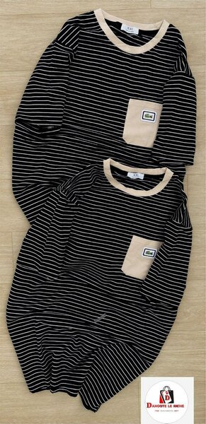 Tee-shirts rayés unisexes