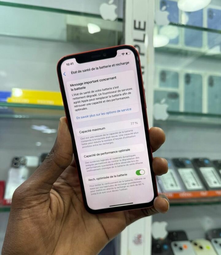 Smartphone Apple Rouge