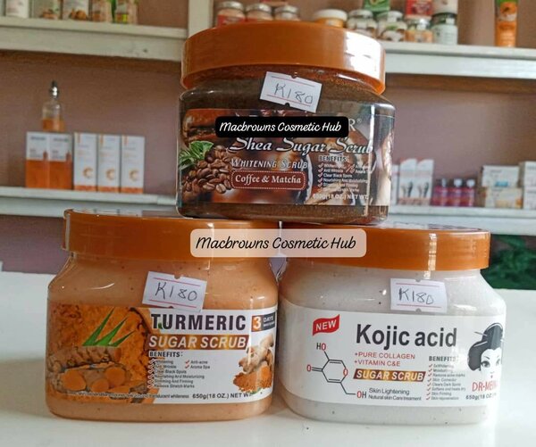 Kojic acid scrub, Coffee and Turmeric scrub