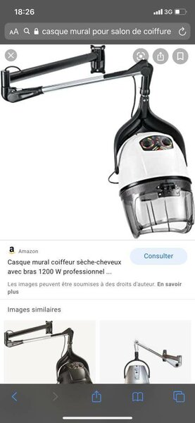 Casque mural professionnel 1200W