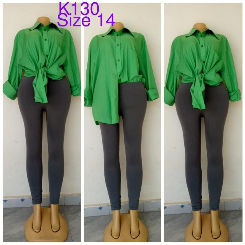 Shirt green size 14