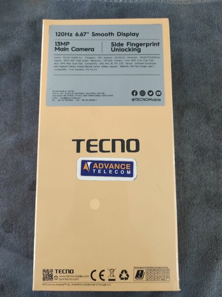 Tecno Spark Go1