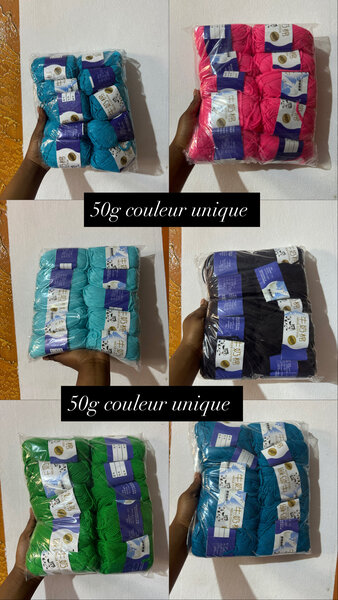 Lot de Pelotes de Laine 50g