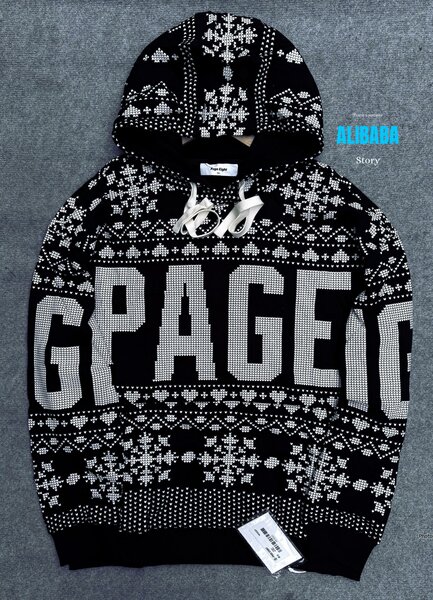 Sweat à capuche imprimé neige