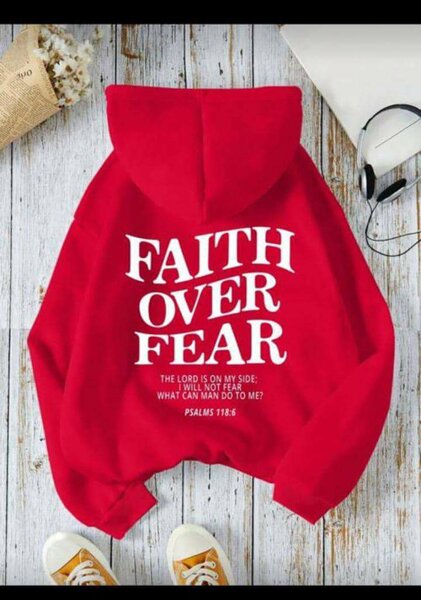 Sweat à Capuche Foi Rouge