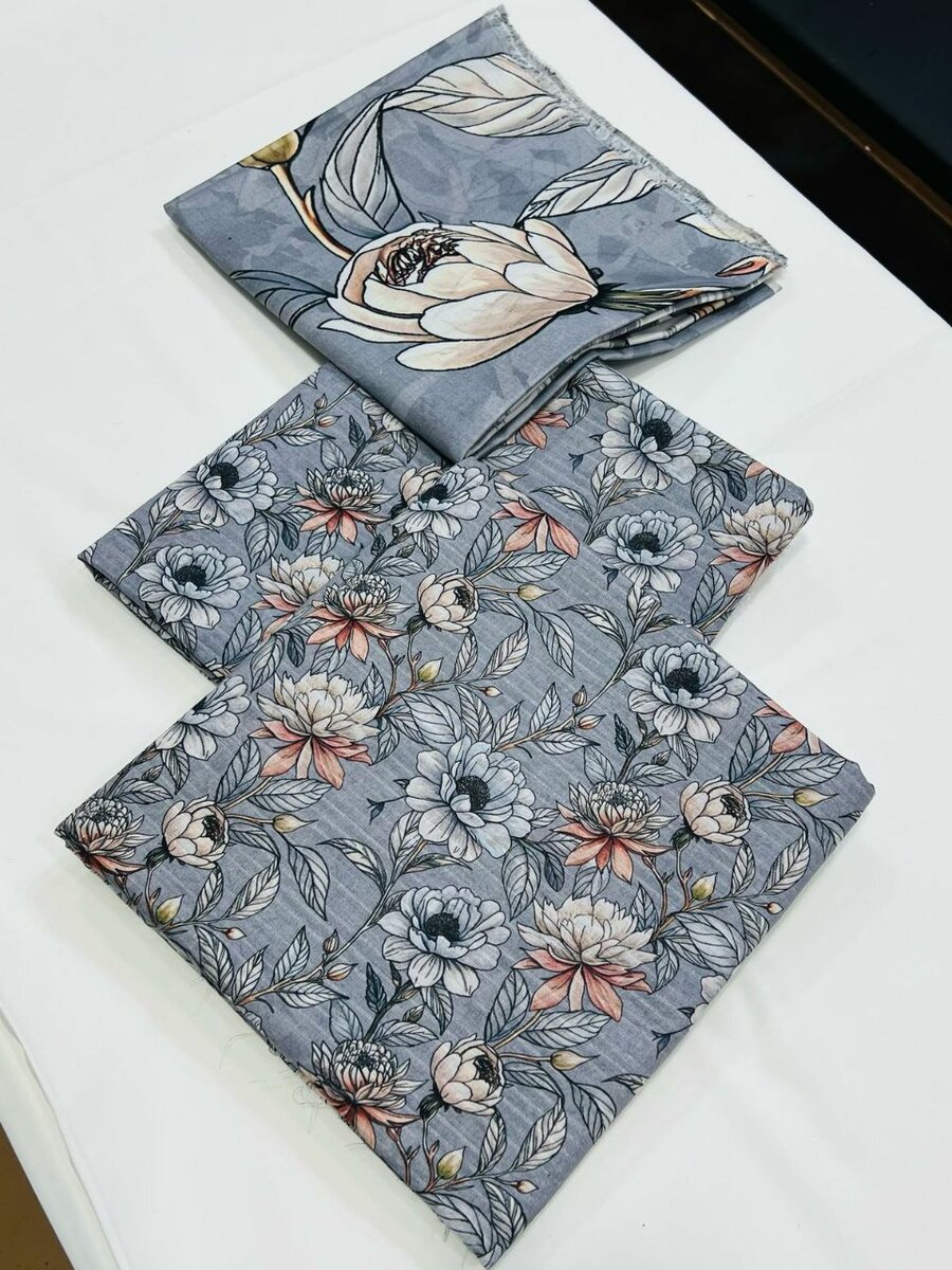 Printed lawn suit