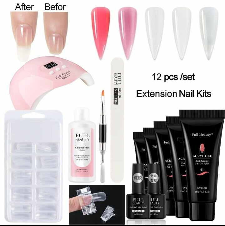 Acrylic Nail Extension Kit