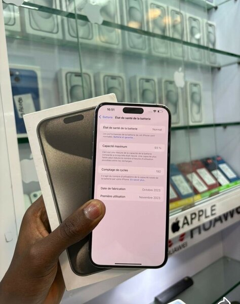 iPhone 15 Pro Max Argent