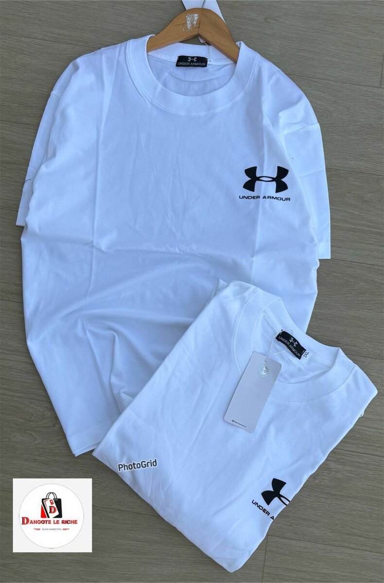 T-shirt blanc logo sport