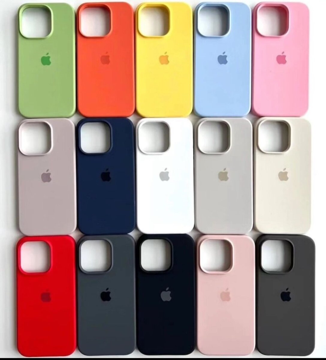Coques iPhone en silicone colorées