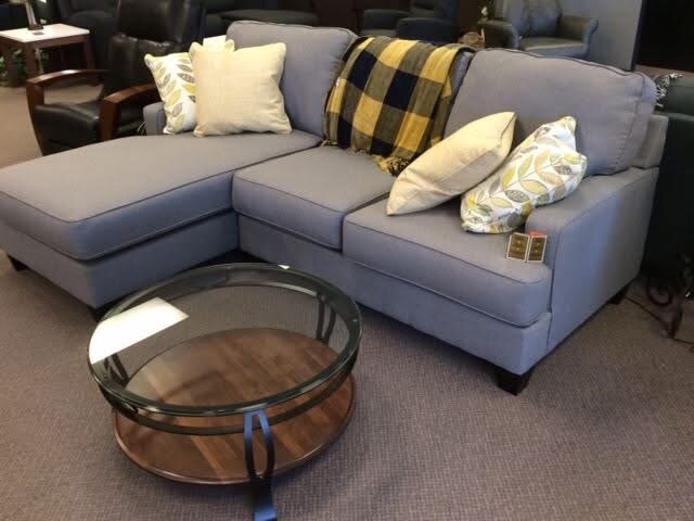 Canapé d'angle moderne bleu