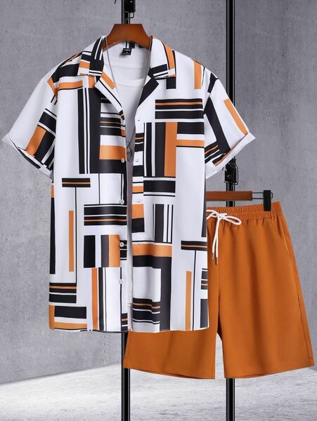 Set d'été homme imprimé mode