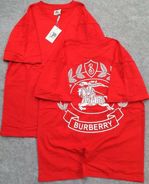 T-shirt rouge Burberry unisexe